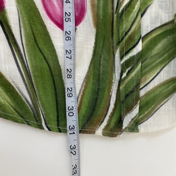 Boho Art to Wear Button Down Top Organic Cotton Hand Painted One Size - Picture 9 of 14